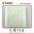 Made In Shenzhen 1/2/4 Port wall plate cat 6 cat5 patch panel wall mount